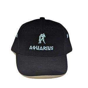 Aquarius Zodiac Astrology Hat Baseball Cap PresentGift Thick Material Adjustable